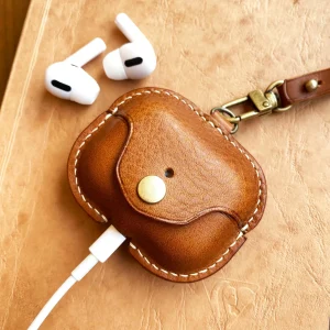 Apple AirPods Pro PU Leather Case-cover box with Clip
