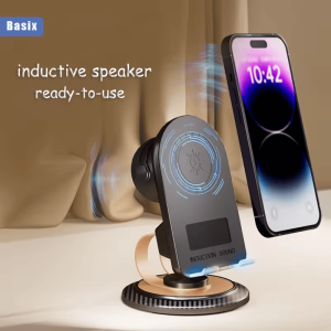 Wireless Induction Speaker Multifunctional with Wireless charging & 360° Rotation
